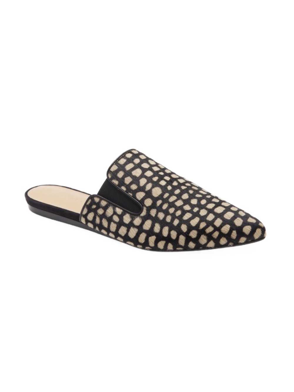 Jenni Kayne Giraffe Genuine Dyed Pony Hair Mule Size 38 EU 8 US NEW
